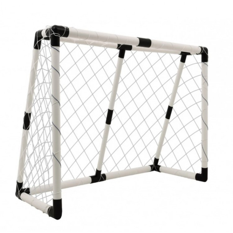 Biela futbalová bránka s príslušenstvom